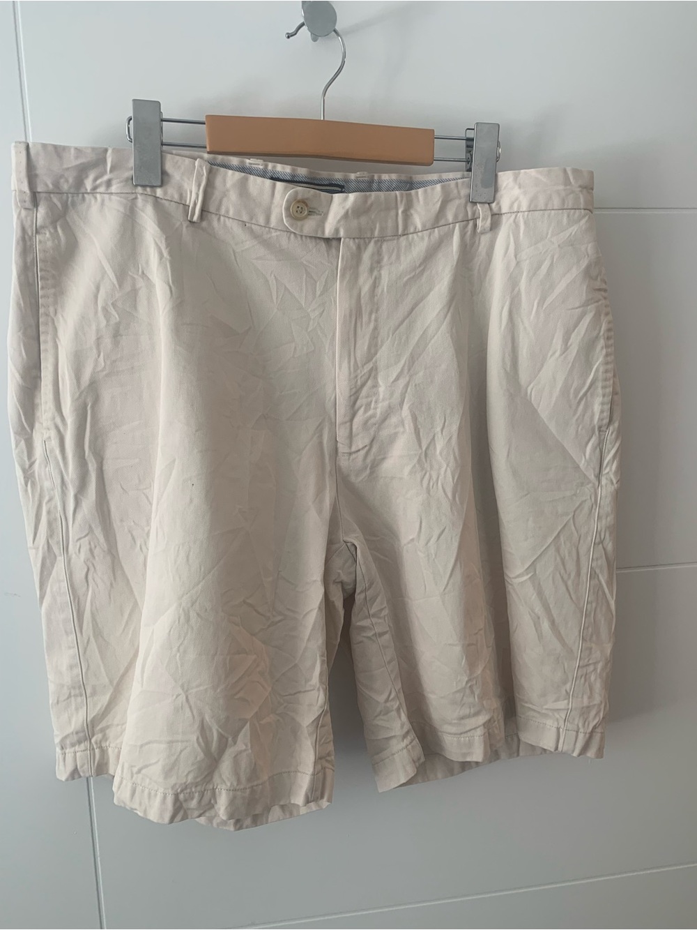 6/$20 Peter millarMen's Classic Cream Chino Shorts A14
